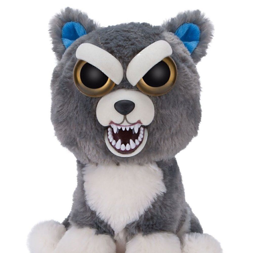 SAMMY SUCKERPUNCH DOG STUFFED ANIMAL HAPPY ANGRY - Picture 8 of 8